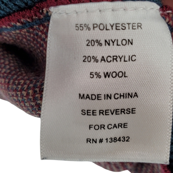 Modcloth Warm Plaid Poncho with Turtleneck  size M/L - Picture 9 of 9